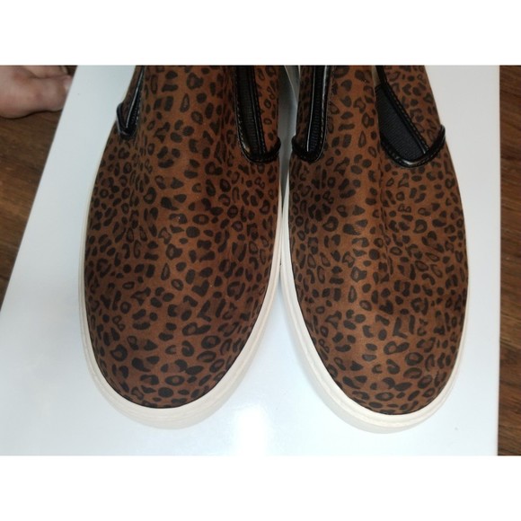 Time and True Twin Gore Mule Shoe Leopard Print Size 11 - Picture 7 of 12